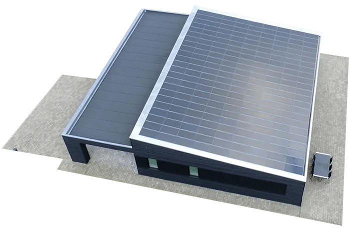 Detail integrované fotovoltaické střechy SOLAR BARON®